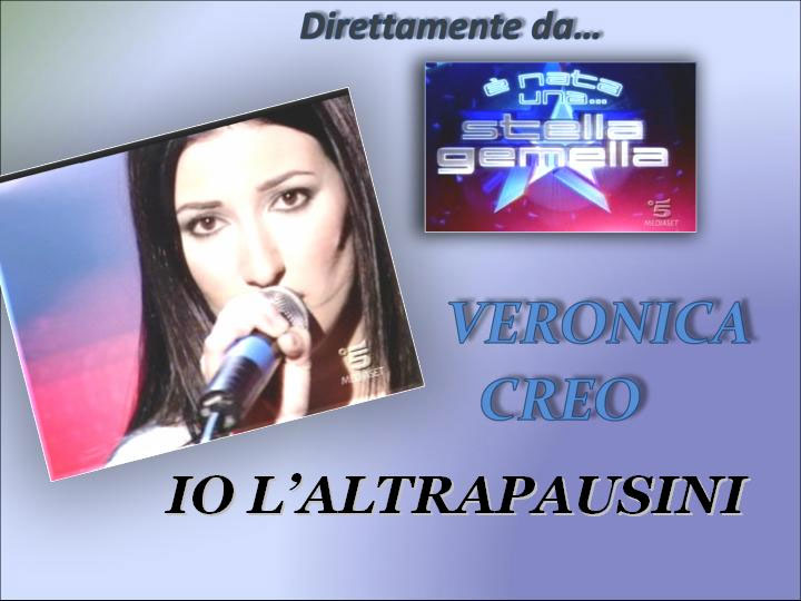 Veronica Creo Spettacoli Pagano